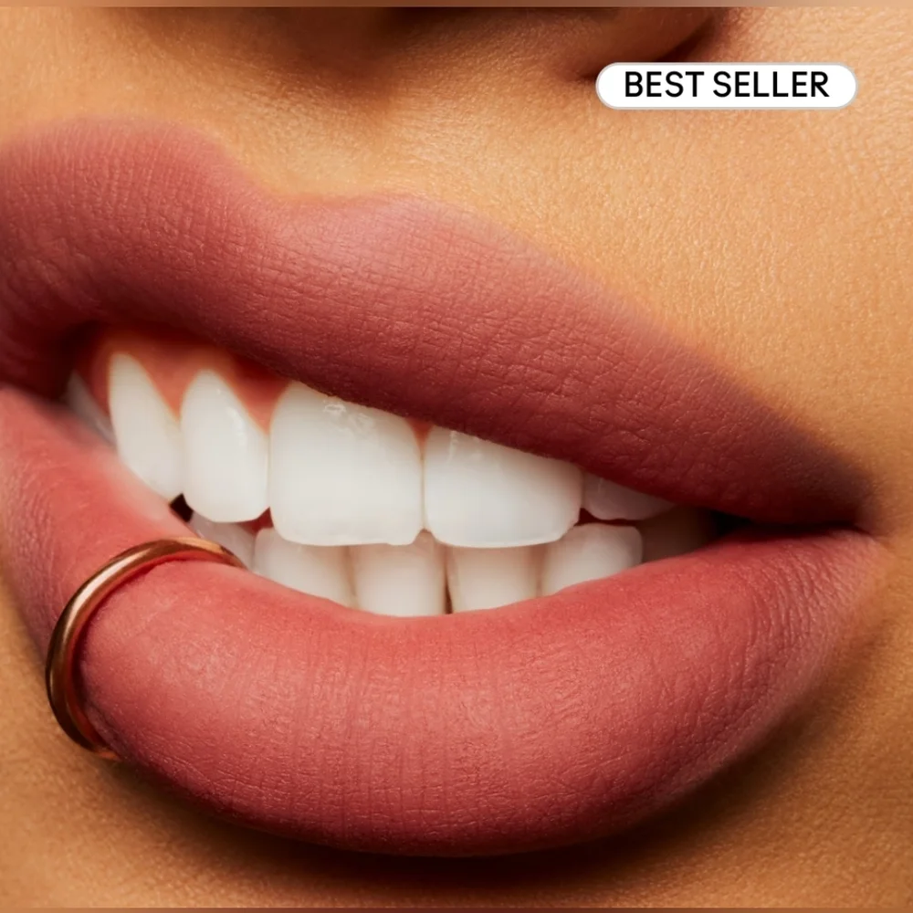 Over The Taupe | Powder Kiss Liquid Lipstick | Mac Cosmetics | Brand New